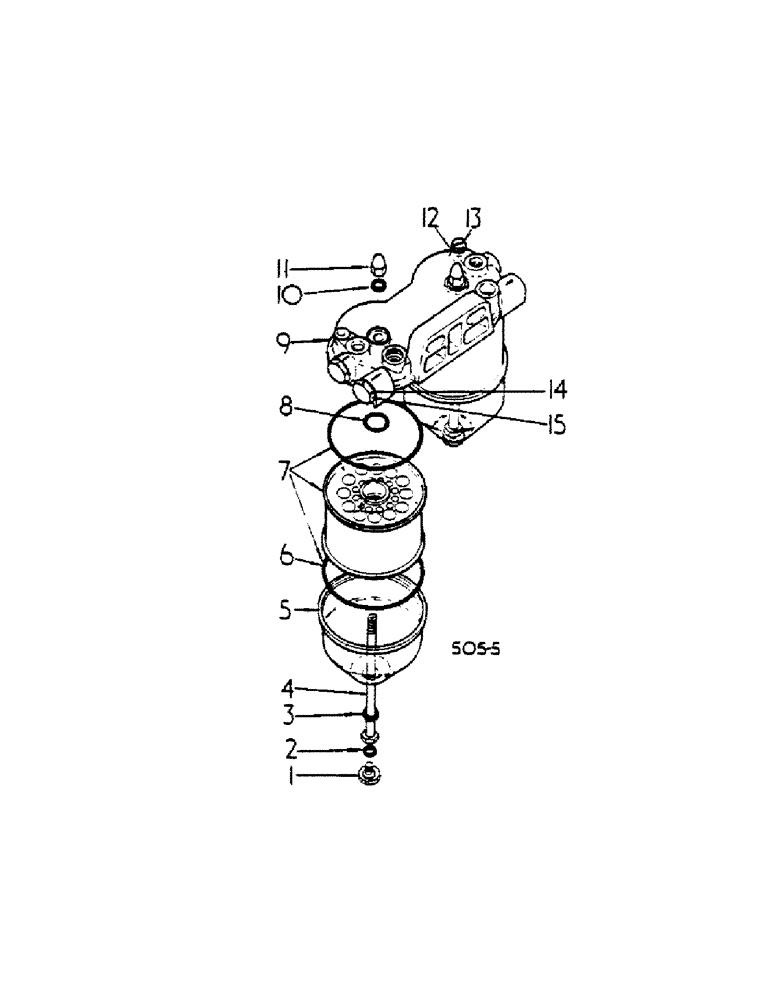 Схема запчастей Case IH 474 - (12-28[1]) - FUEL FILTER, TWO STAGE Power