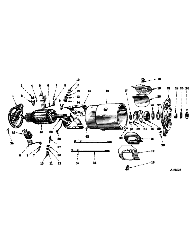 Схема запчастей Case IH 400-SERIES - (116A) - ELECTRICAL SYSTEM, CARBURETED ENGINE, GENERATOR, DELCO-REMY (06) - ELECTRICAL SYSTEMS