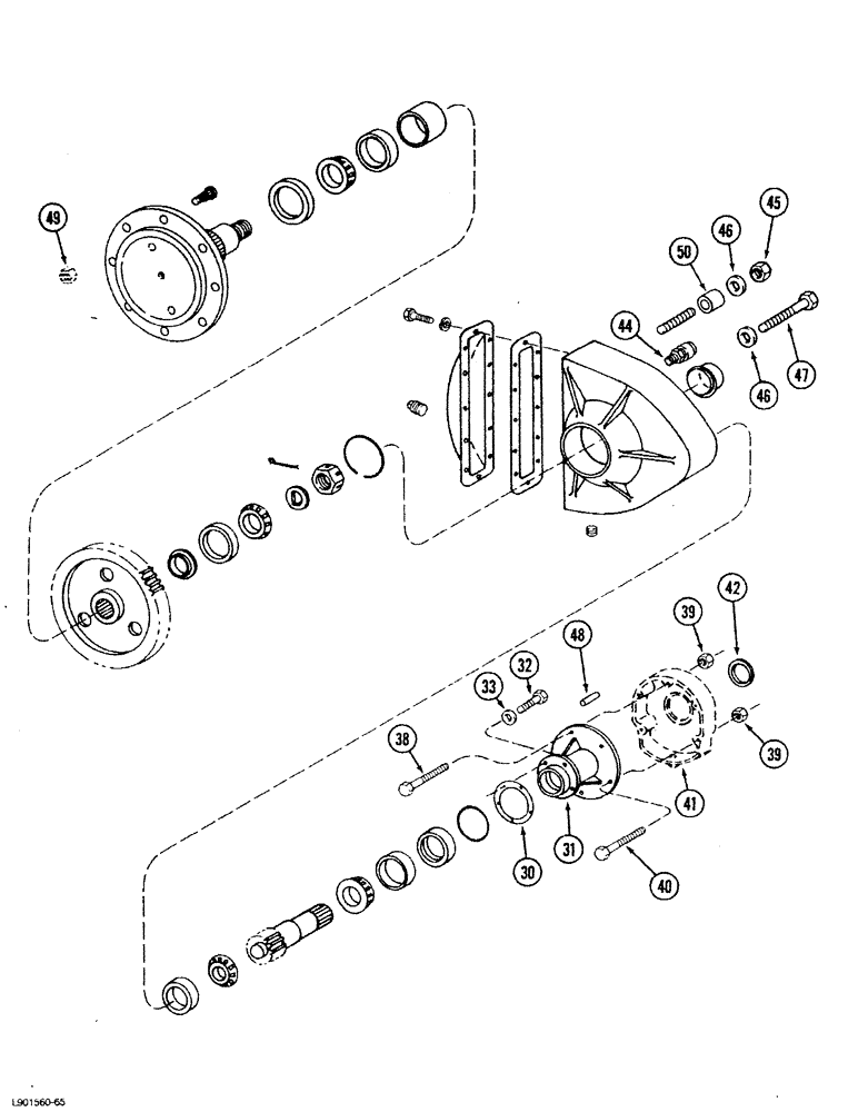 Схема запчастей Case IH 1620 - (6-50) - FINAL DRIVE, (CONT) (00) - GENERAL