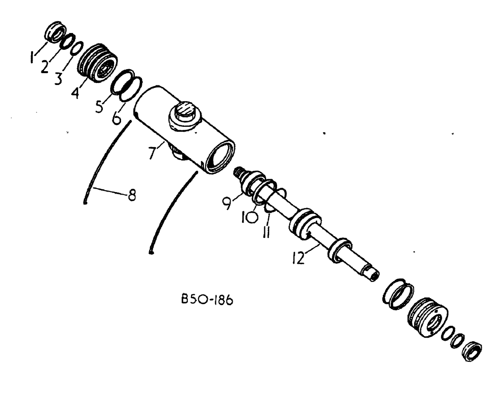 Схема запчастей Case IH 885 - (10-062) - STEERING CYLINDER - 4 WHEEL DRIVE (07) - HYDRAULICS