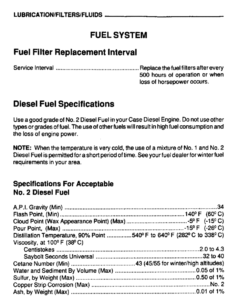 Схема запчастей Case IH 6590T - (024) - LUBRICATION, FILTERS, FLUIDS, FUEL SYSTEM 