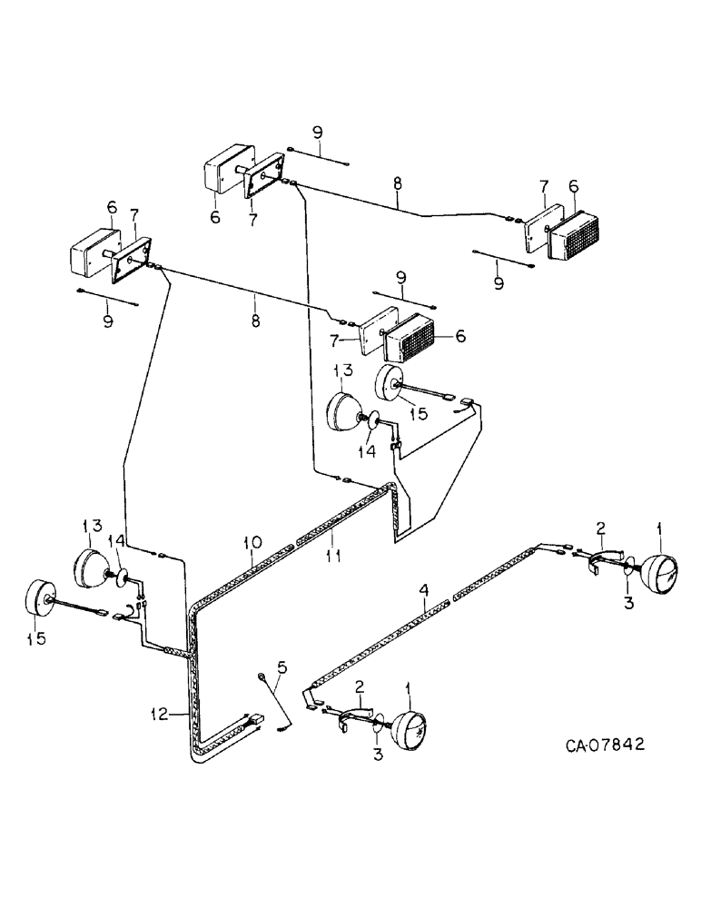 Схема запчастей Case IH 3688 - (08-17) - ELECTRICAL, ROPS ELECTRICAL WIRING (06) - ELECTRICAL