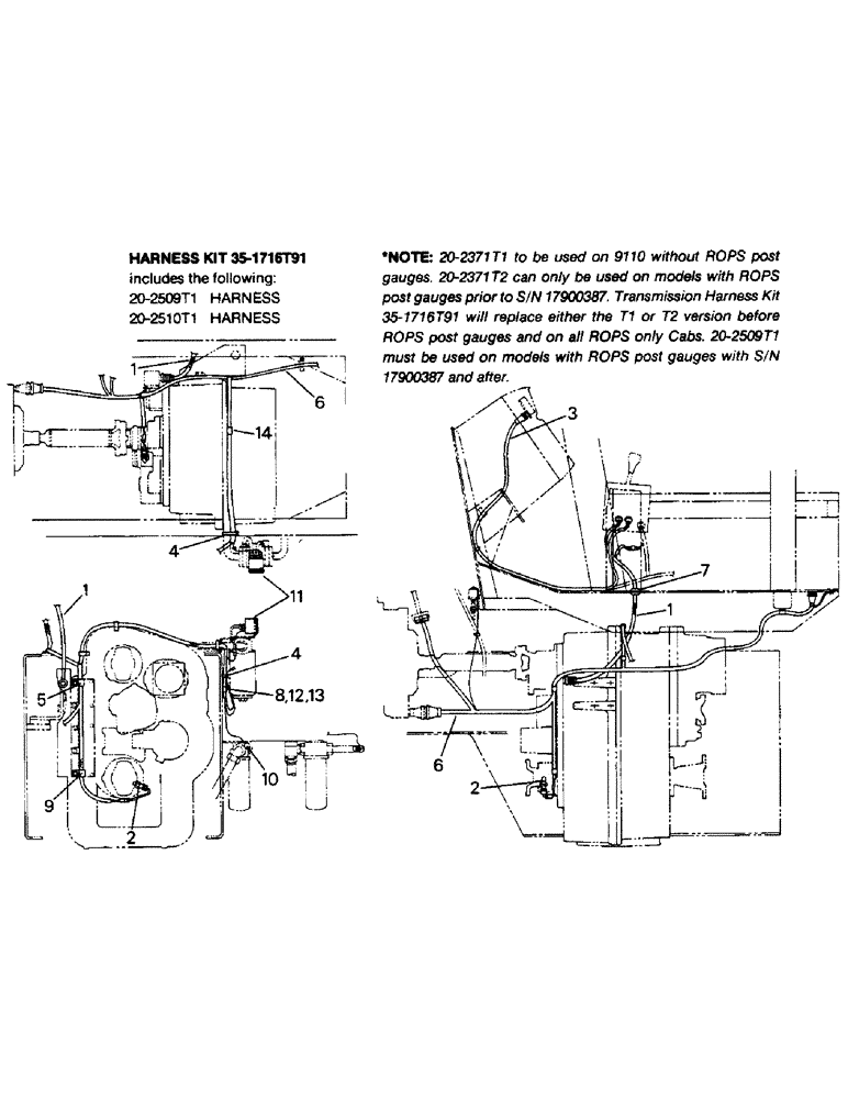 Схема запчастей Case IH STEIGER - (02-17) - TRANSMISSION WIRING (06) - ELECTRICAL