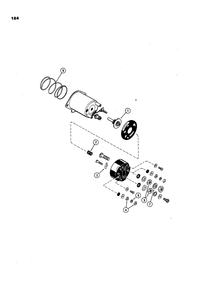 Схема запчастей Case IH 970 - (184) - G44891 SOLENOID, 377B SPARK IGNITION ENGINE (04) - ELECTRICAL SYSTEMS