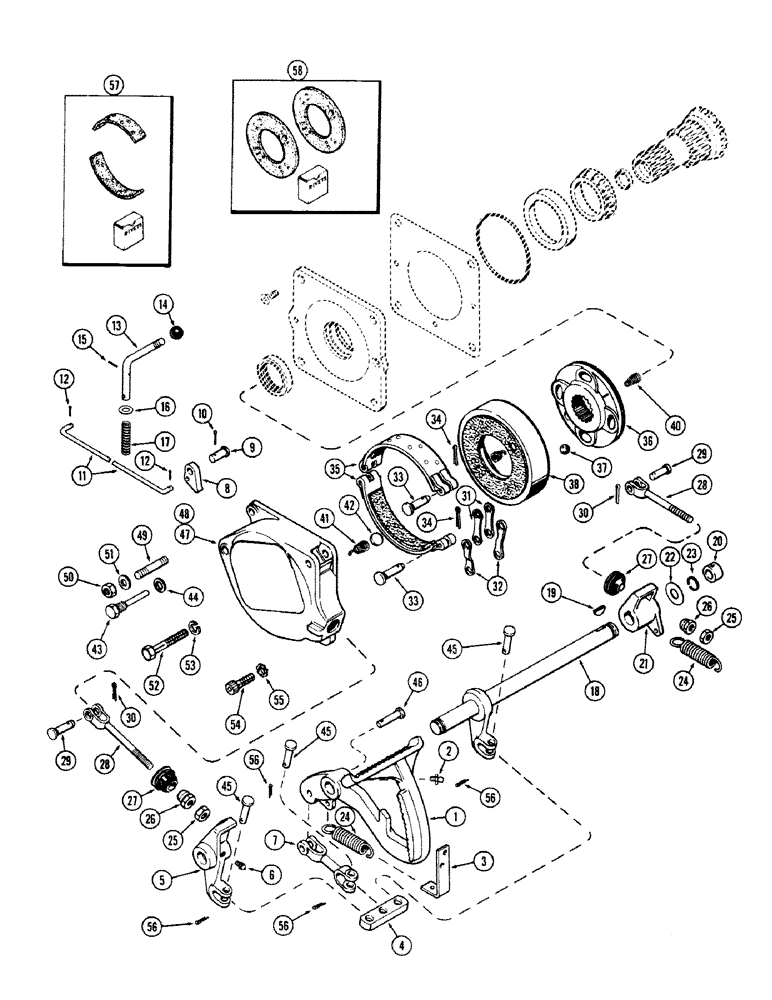 Схема запчастей Case IH M570 - (066) - BRAKES AND CONTROLS (07) - BRAKES