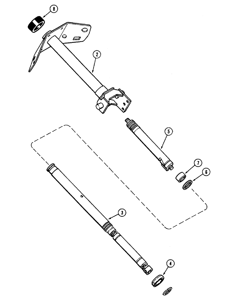 Схема запчастей Case IH 3294 - (5-116) - STEERING COLUMN (05) - STEERING