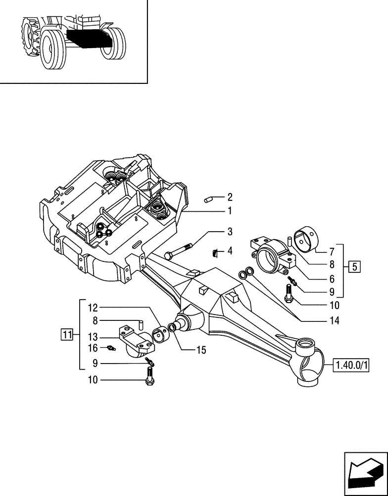 Схема запчастей Case IH JX65 - (1.21.1/02[02]) - SUPPORT - COVER, SCREWS AND CAPS - FOR STRADDLE VERSION (03) - TRANSMISSION