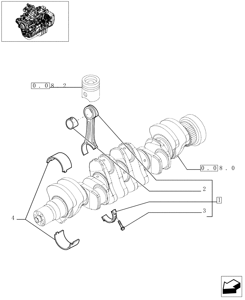 Схема запчастей Case IH F4GE0684E D600 - (0.08.1[01]) - CONNECTING ROD  (504062644) (Jun 1 2009 9:48:00.2656 AM) 