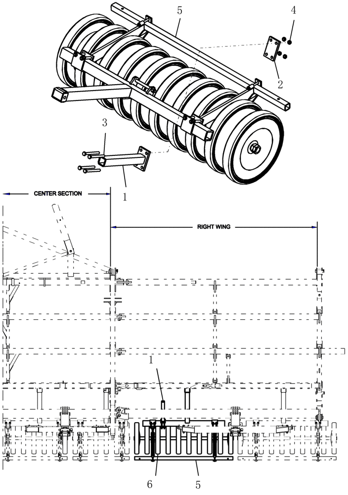 Схема запчастей Case IH ATX400 - (6.320.1) - PACKER REST Packer Gang Assemblies and Frames