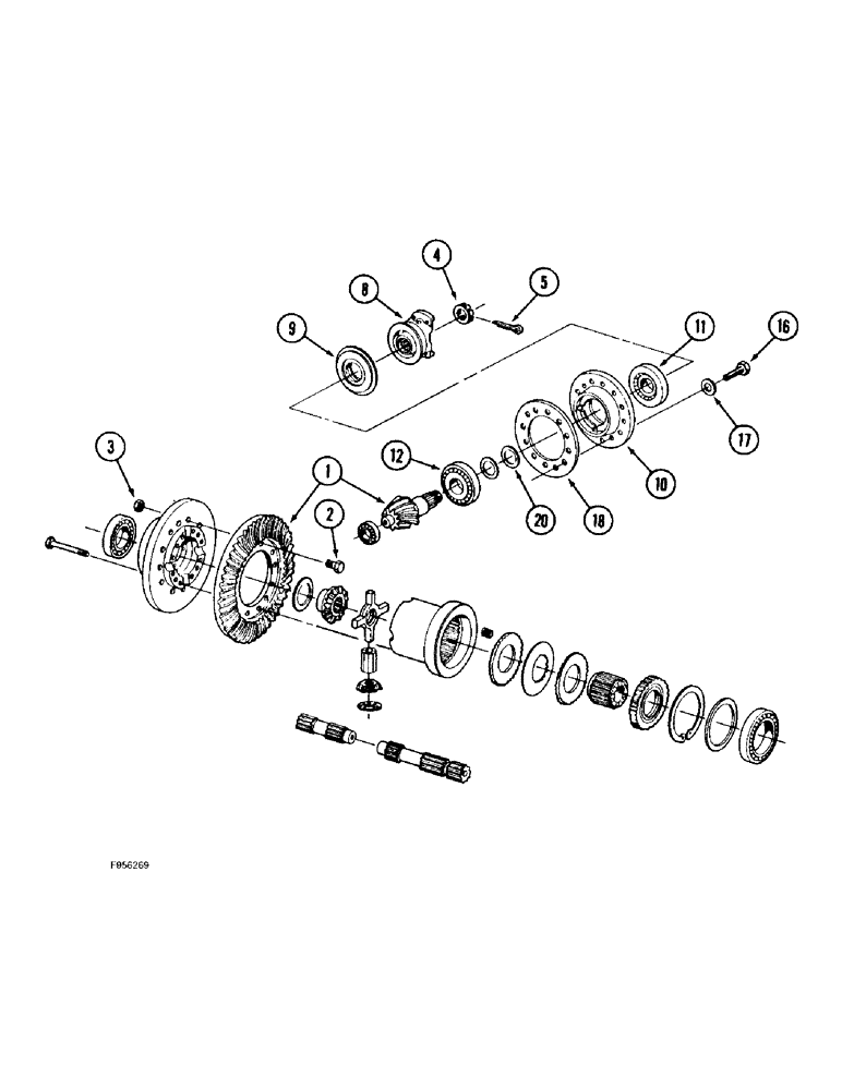 Схема запчастей Case IH 9310 - (6-072) - AXLE ASSEMBLY, DIFFERENTIAL, K693 BAR AXLE (06) - POWER TRAIN