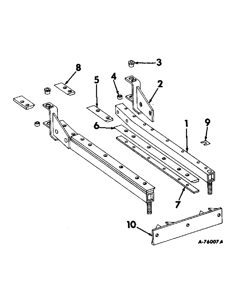 Схема запчастей Case IH 327WN - (H-23) - WEED KNIFE ATTACHMENT (58) - ATTACHMENTS/HEADERS