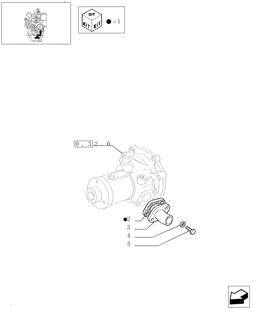 Схема запчастей Case IH JX75 - (0.32.3) - WATER LINE (BEFORE S/N 13286) (01) - ENGINE