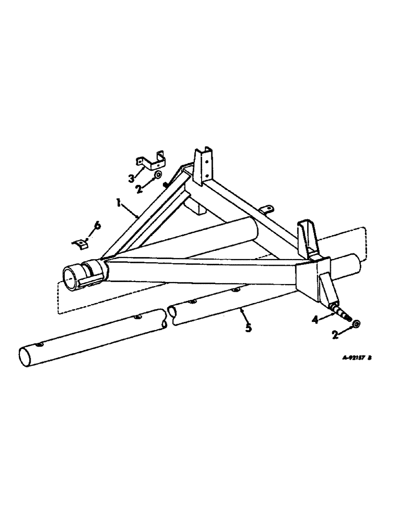 Схема запчастей Case IH VARIOUS - (B-186) - REAR AXLE AND REACH POLE 