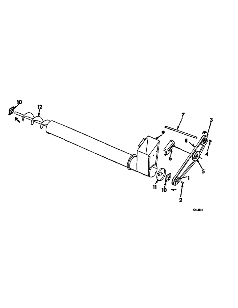 Схема запчастей Case IH 715 - (25-11) - ELEVATORS, TAILINGS DELIVERY AUGER AND DRIVE DOWNSPOUT Elevators