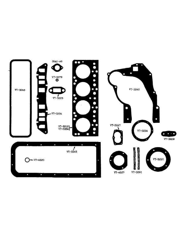 Схема запчастей Case IH VA-SERIES - (006) - GASKET SETS (02) - ENGINE