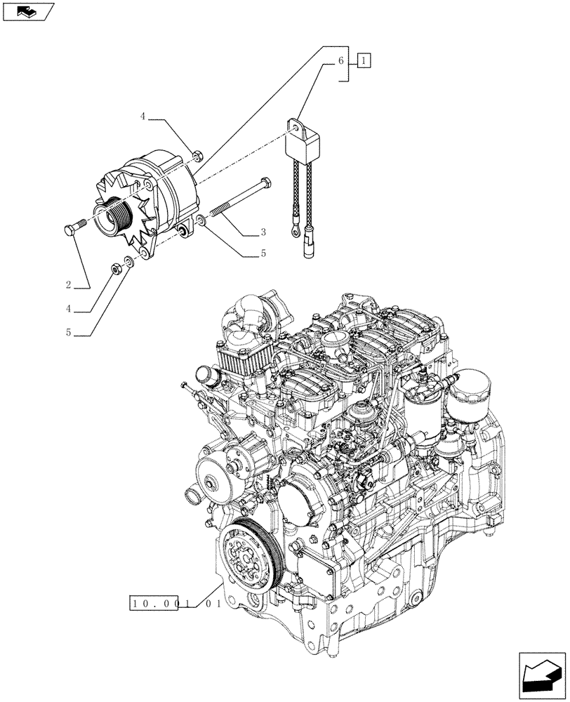 Схема запчастей Case IH FARMALL 75C - (55.301.01) - ALTERNATOR (55) - ELECTRICAL SYSTEMS