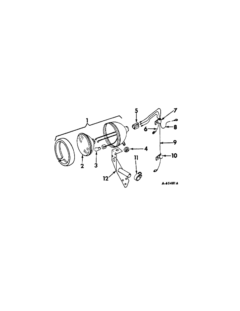 Схема запчастей Case IH 404 - (046[A]) - ELECTRICAL SYSTEM, COMBINATION REAR LIGHT AND TAIL LIGHT (06) - ELECTRICAL SYSTEMS