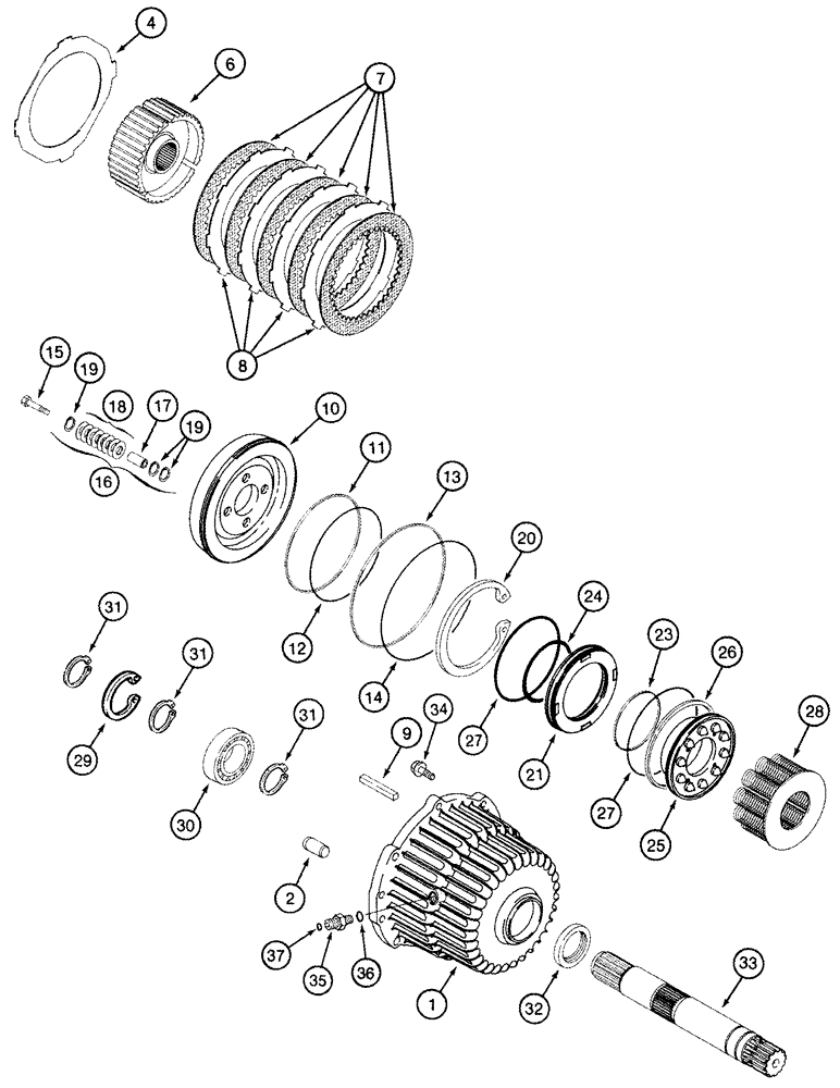 Схема запчастей Case IH 2555 - (07-03) - MASTER BRAKES (5.1) - BRAKES