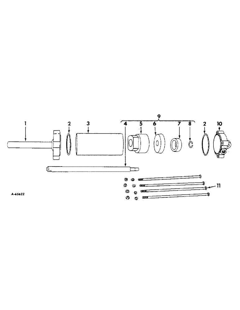 Схема запчастей Case IH 414 - (189) - PICKER DRUM HYDRAULIC CYLINDER (35) - HYDRAULIC SYSTEMS