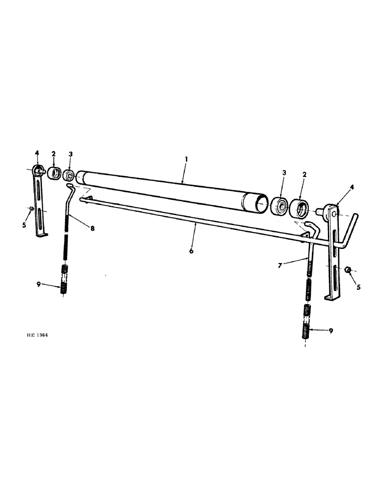 Схема запчастей Case IH 230 - (16-09) - PLATFORM, CONVEYOR IDLER ROLLERS AND TIGHTENER Platform