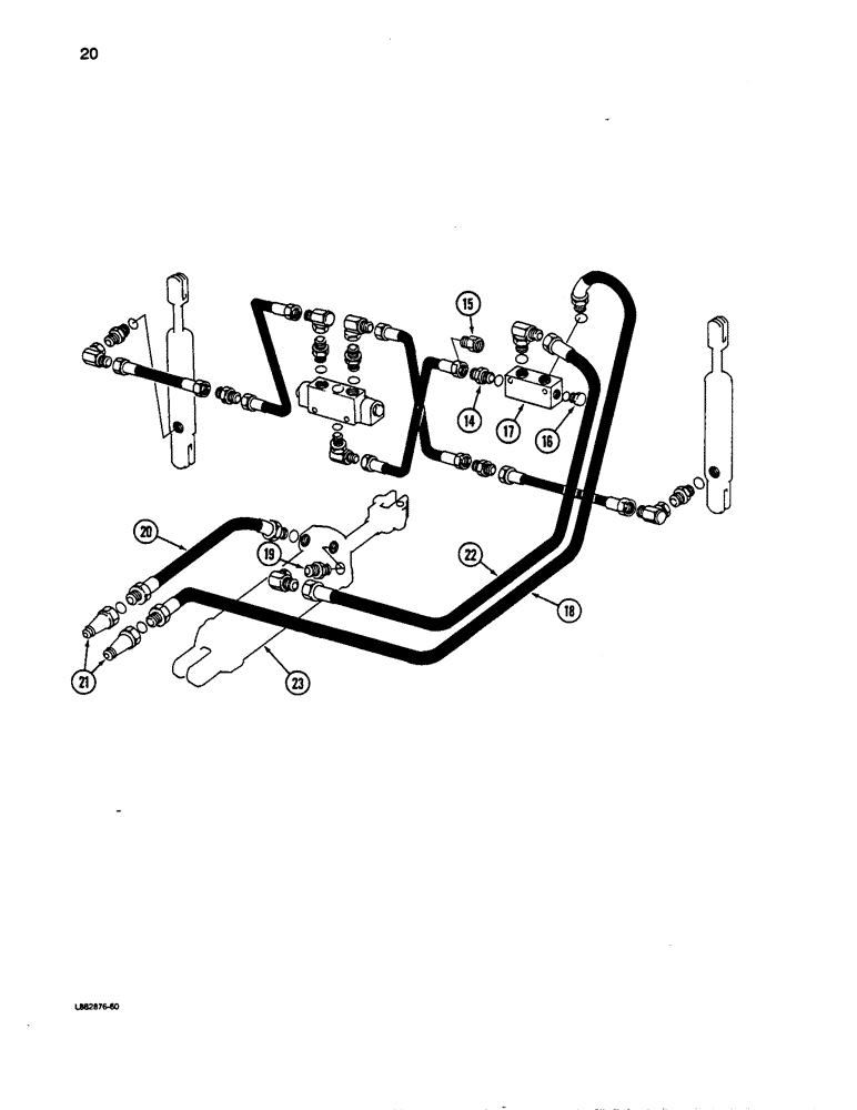 Схема запчастей Case IH 5100 - (020) - MARKER HYDRAULICS, AUTOMATIC SEQUENCING, CONTD 