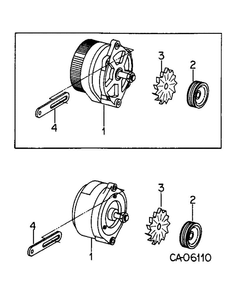 Схема запчастей Case IH 95 - (08-07) - ELECTRICAL, ALTERNATOR GENERATOR AND CONNECTIONS, SERIAL NUMBER 1011 AND BELOW (06) - ELECTRICAL