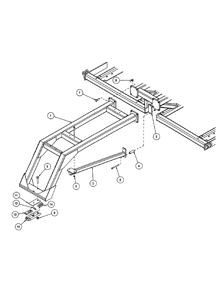 Схема запчастей Case IH CONCORD - (B19) - REAR HITCH 