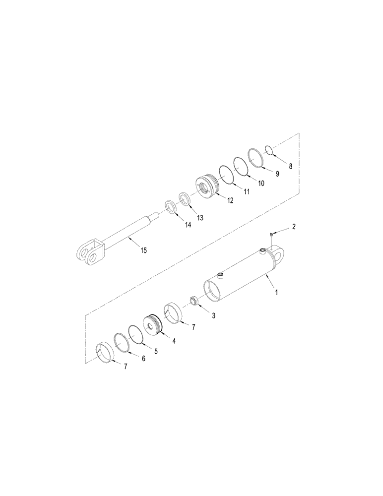 Схема запчастей Case IH STEIGER 480 - (08-40) - CYLINDER ASSY - THREE POINT HITCH (08) - HYDRAULICS