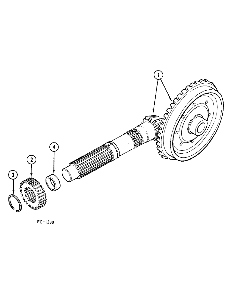 Схема запчастей Case IH 685 - (6-332) - BEVEL GEAR MAIN SHAFT - 4 WHEEL DRIVE, 685 : 18001-, 885 : 18001- FOR WHEEL DRIVE TRACTORS (06) - POWER TRAIN