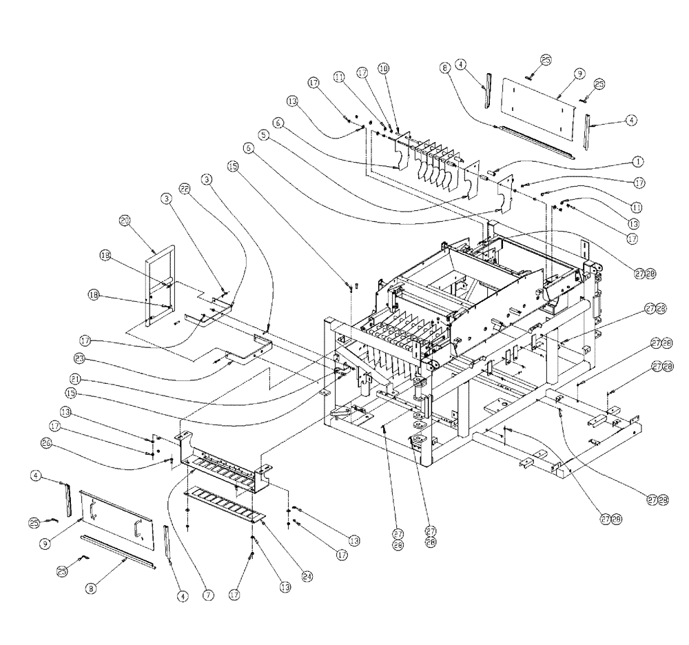 Схема запчастей Case IH 438 - (08-013) - METER SYSTEM PARTS, FLEX Boom Group