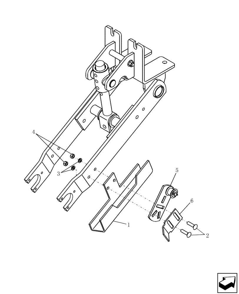 Схема запчастей Case IH 1200 - (D.50.C[01]) - CHAIN GUARD - DUAL ARM CENTERED WHEEL D - Travel