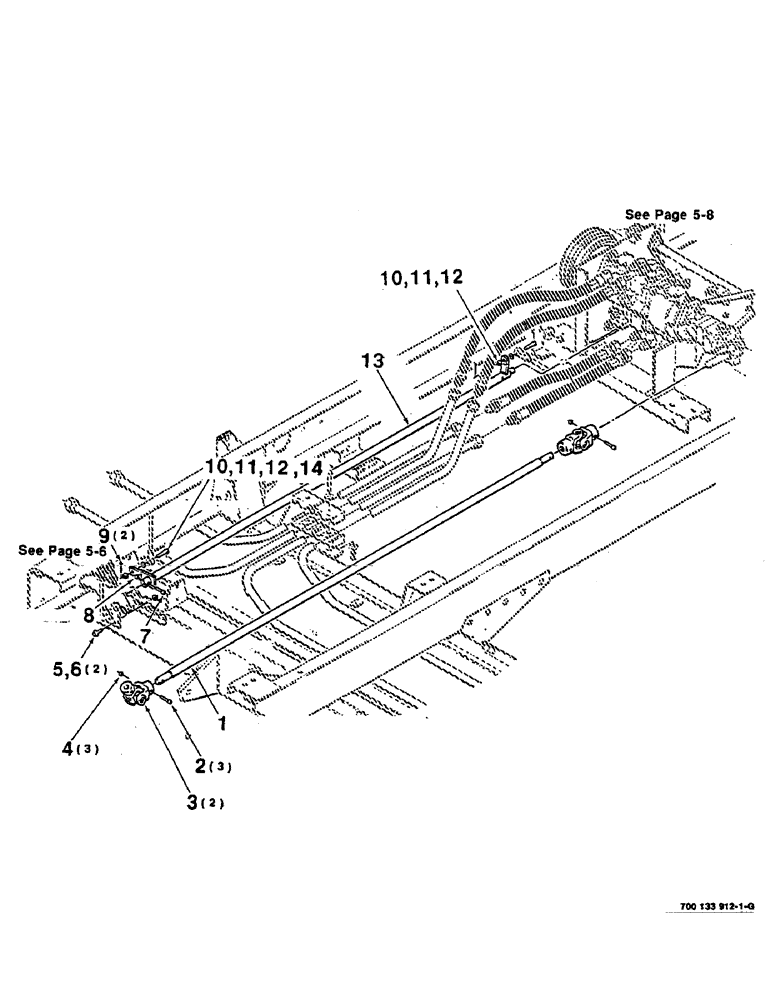 Схема запчастей Case IH 8825HP - (05-16) - STEERING AND SPEED CONTROL ARMS (05) - STEERING