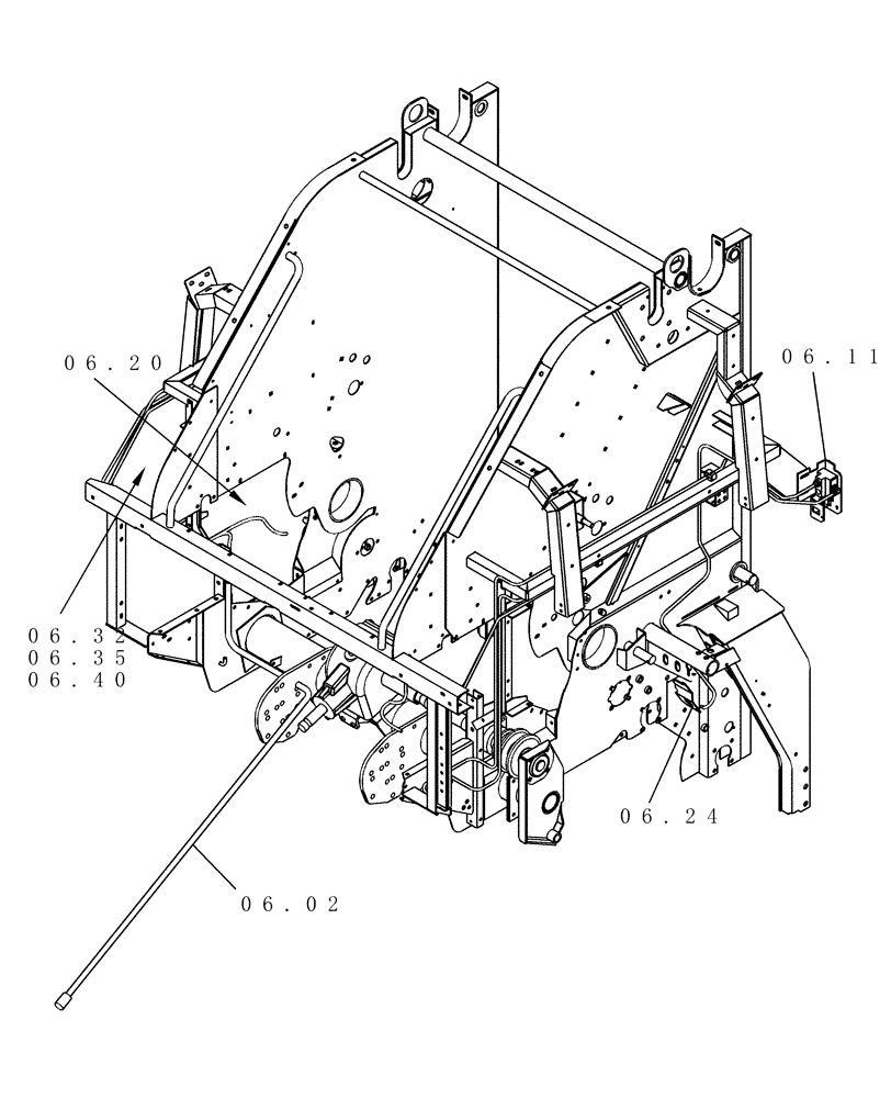 Схема запчастей Case IH RBX562 - (SECTION 06[RBX562]) - PICTORIAL INDEX, ELECTRICAL (00) - GENERAL