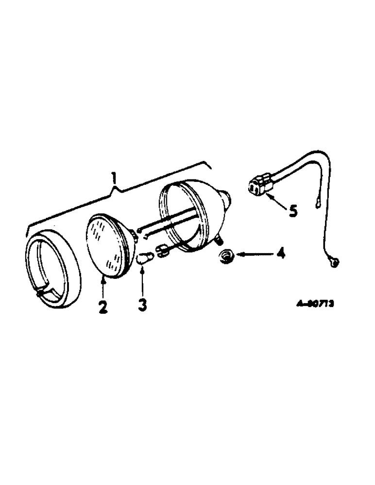 Схема запчастей Case IH 140 - (08-19[1]) - ELECTRICAL, COMBINATION REAR LIGHT & TAIL LIGHT, 12V, FOR 140 SERIES TRACTORS W/ S/N 26801 & ABOVE (06) - ELECTRICAL