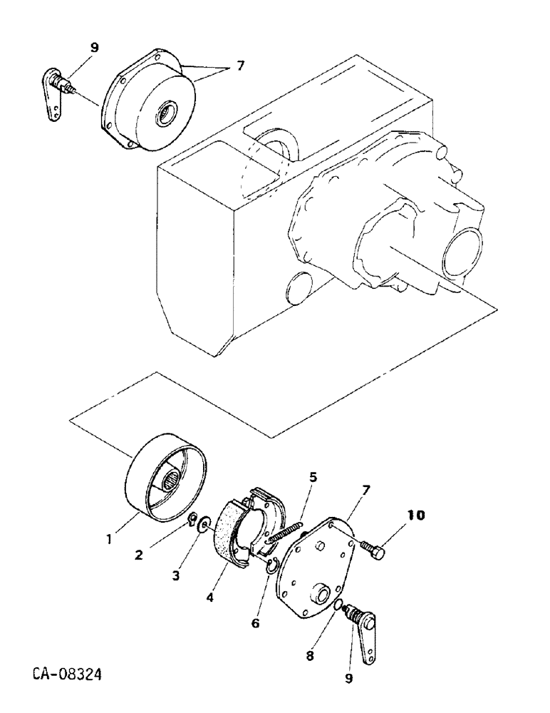 Схема запчастей Case IH 244 - (04-02) - BRAKES, MASTER BRAKES, 244 AND 254 (5.1) - BRAKES