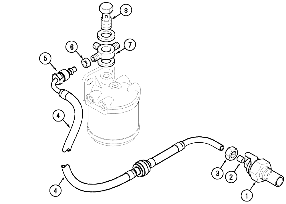 Схема запчастей Case IH C80 - (02-10) - THERMOSTART ATTACHMENT (02) - ENGINE