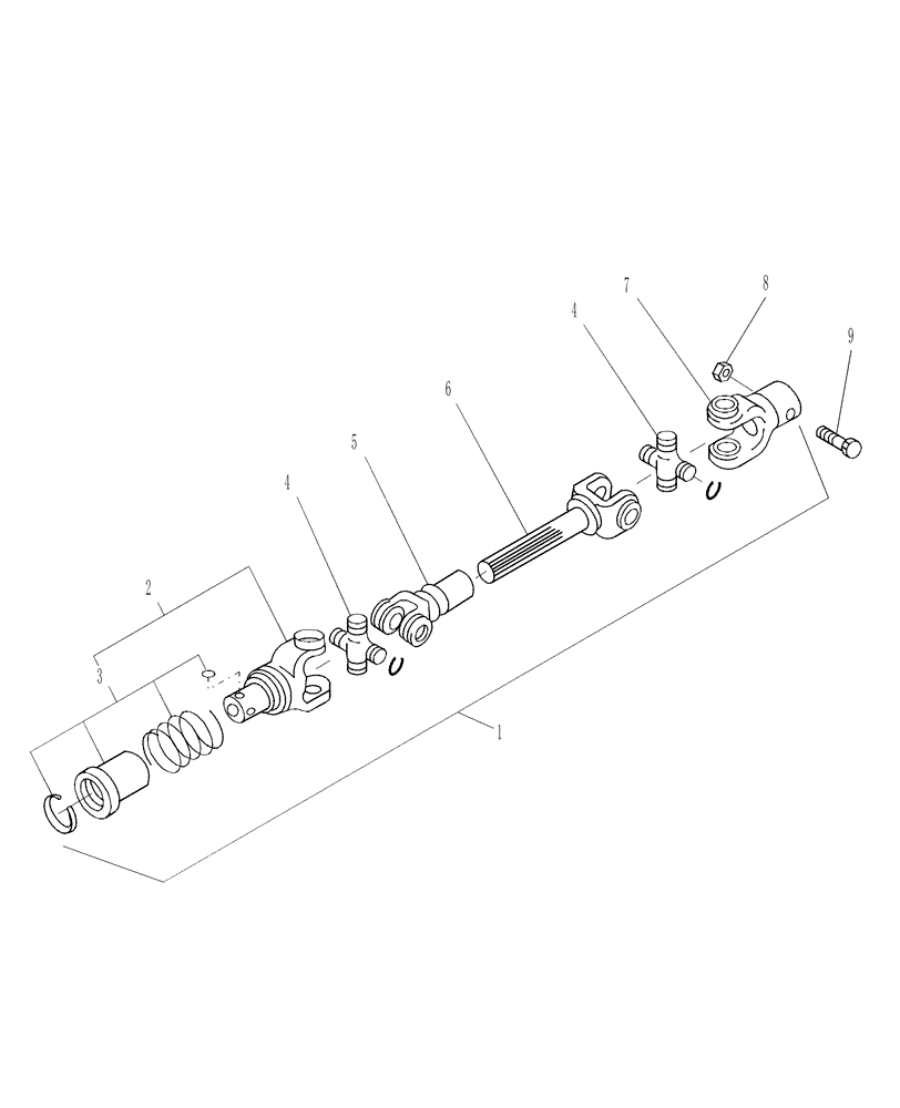 Схема запчастей Case IH 914A - (16) - DRIVELINE, 84" 