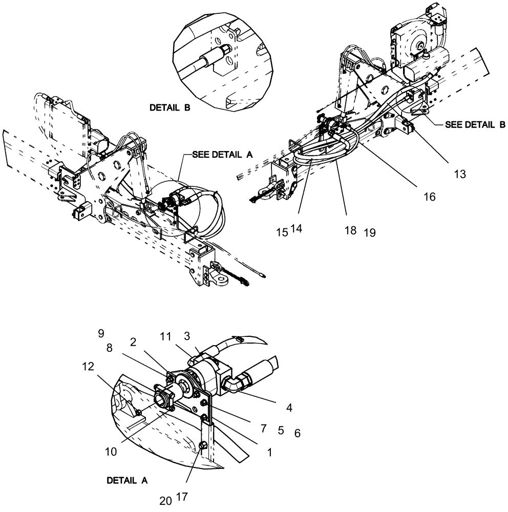 Схема запчастей Case IH 1250 - (35.220.02) - HYDRAULICS - DRAWBAR HITCH WITH 22 GPM PUMP (35) - HYDRAULIC SYSTEMS