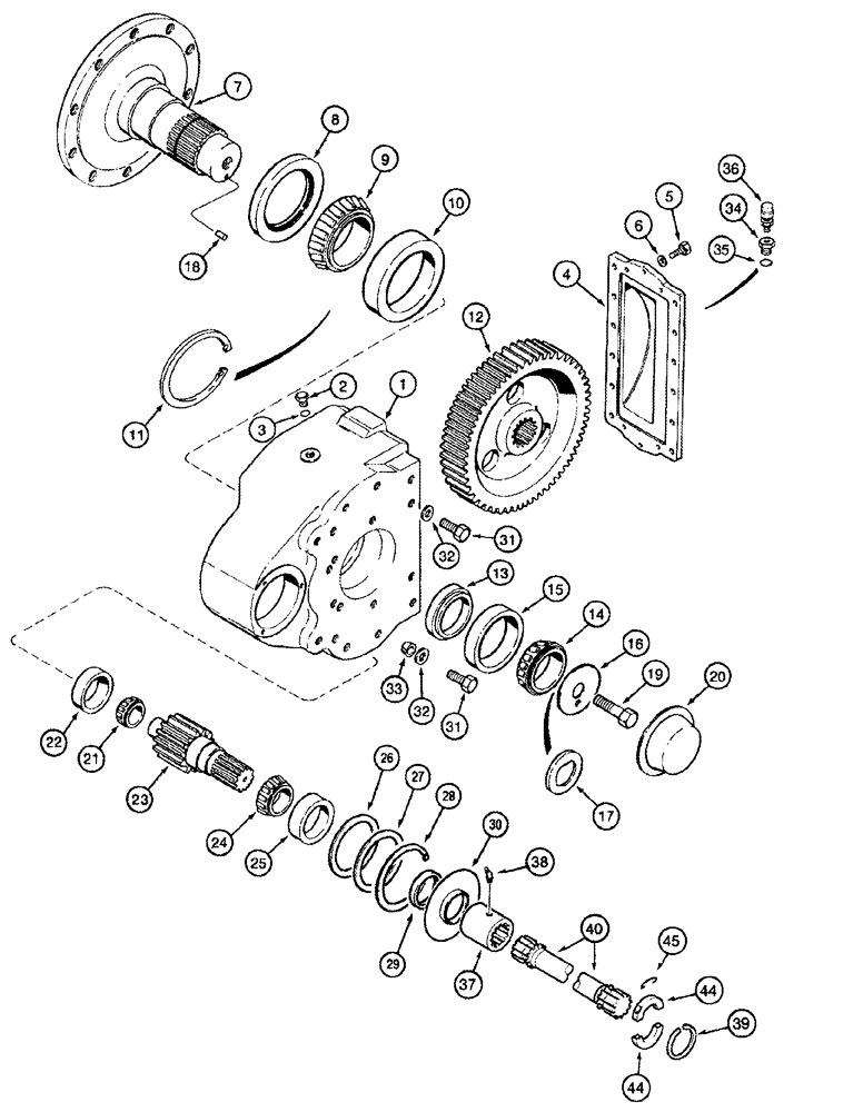 Схема запчастей Case IH 2388 - (06-24) - FINAL DRIVE ASSY (03) - POWER TRAIN