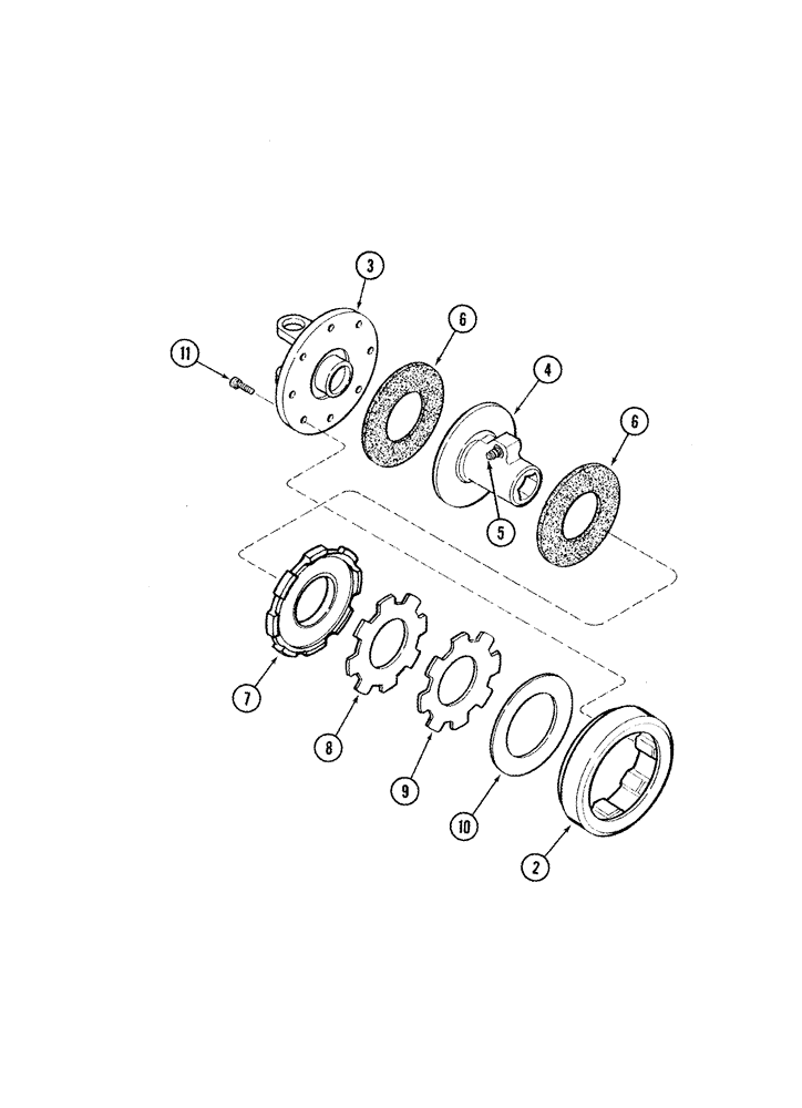 Схема запчастей Case IH 1010 - (09C-15) - SLIP CLUTCH AUGER DRIVE SHAFT - BSN JJC0304999 (09) - CHASSIS/ATTACHMENTS