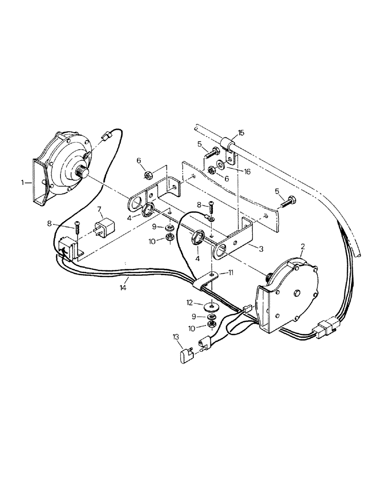 Схема запчастей Case IH KM-360 - (02-22) - HORN AND MOUNTING (06) - ELECTRICAL