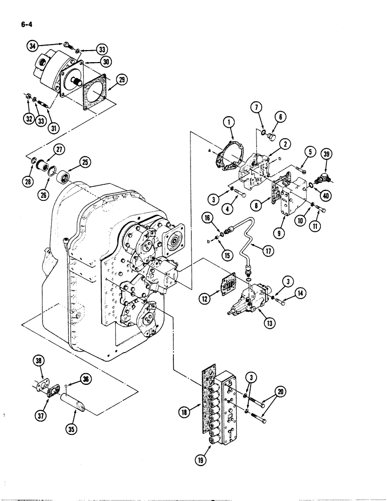 Схема запчастей Case IH 9130 - (6-04) - TRANSMISSION (06) - POWER TRAIN