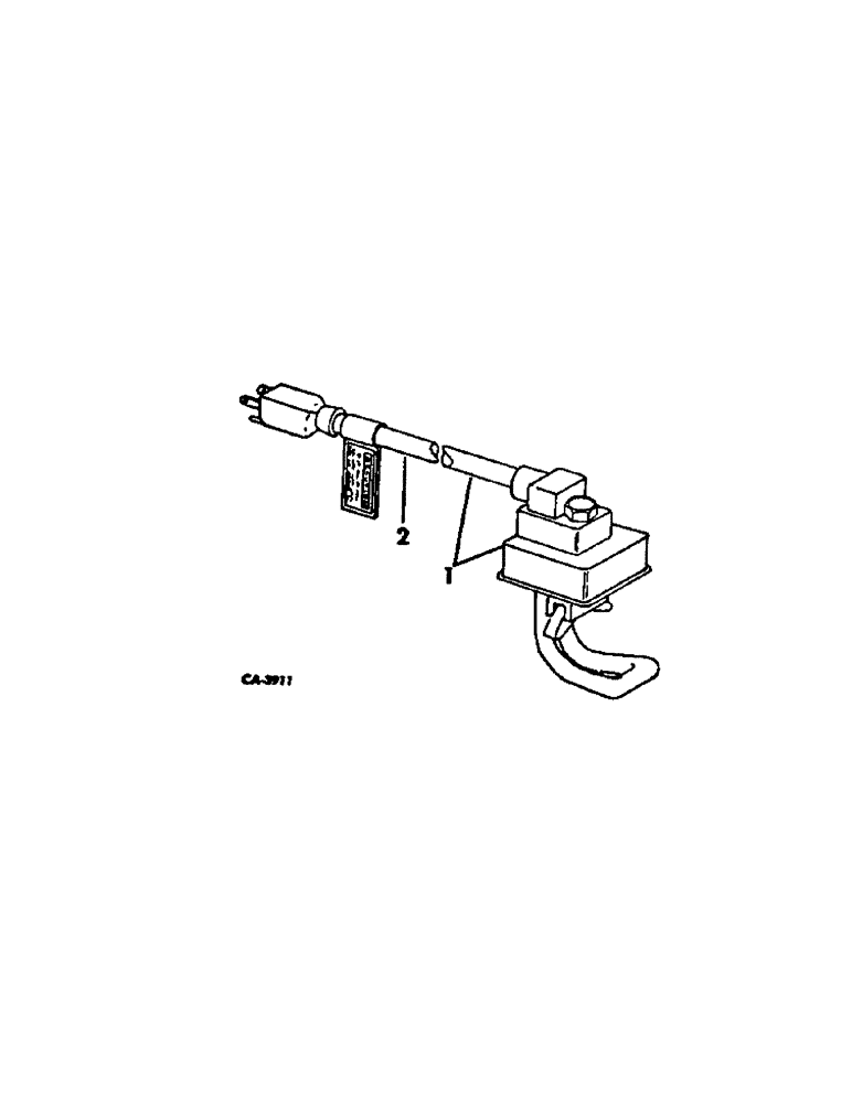 Схема запчастей Case IH 3788 - (12-12[A]) - POWER, CRANKCASE WATER HEATER Power