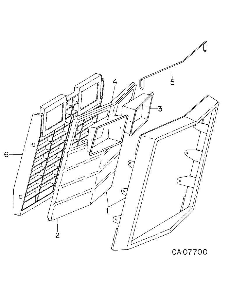 Схема запчастей Case IH 3688 - (06-11) - COOLING, GRILLE AND SUPPORTS Cooling