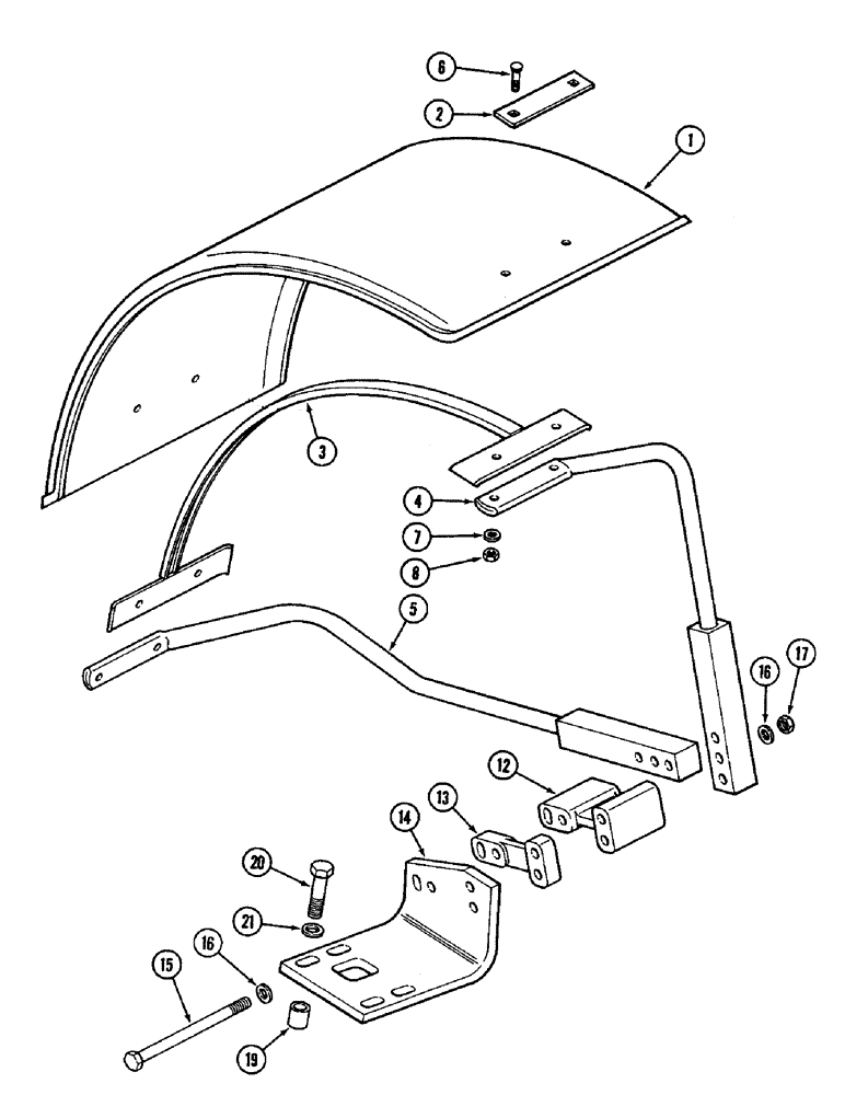 Схема запчастей Case IH 3294 - (9-492) - FRONT FENDER (09) - CHASSIS/ATTACHMENTS