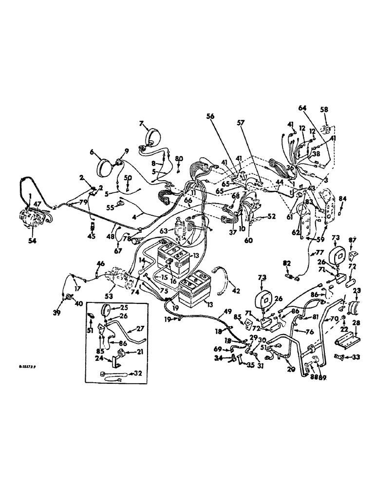 Схема запчастей Case IH 656 - (G-18) - ELECTRICAL SYSTEM, STARTING AND LIGHTING, FARMALL DIESEL ENGINE TRACTORS (06) - ELECTRICAL SYSTEMS