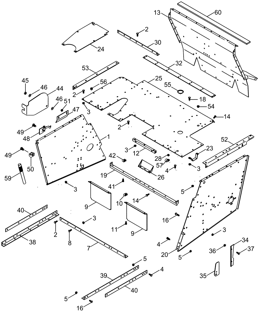 Схема запчастей Case IH 2377 - (09H-05) - SEPARATOR - HOOD (12) - CHASSIS