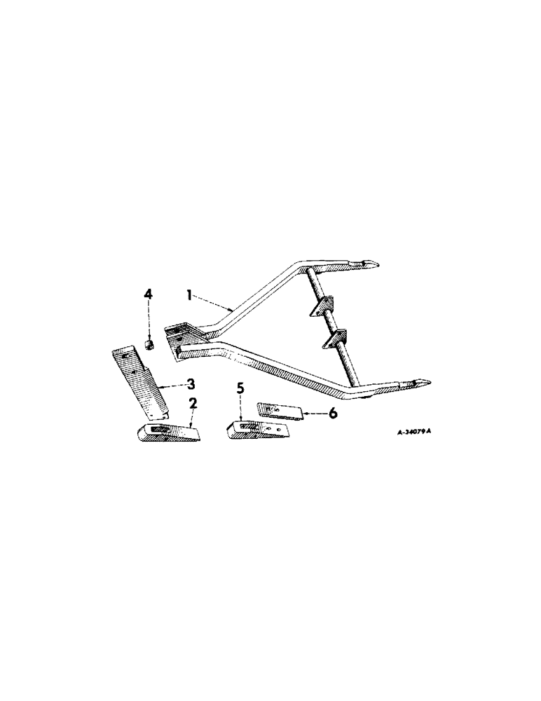 Схема запчастей Case IH 21 - (A-10) - MAIN FRAME, SUBSOIL POINT AND STANDARD, FOR 34-F1 SUBSOILER 