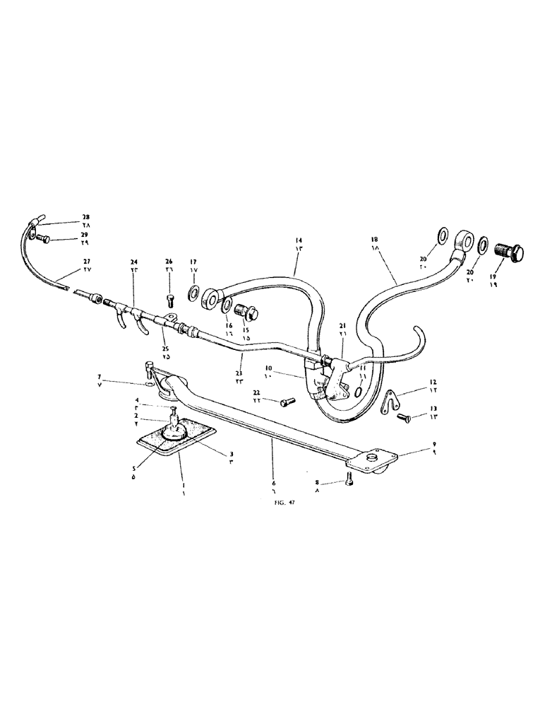 Схема запчастей Case IH 950 - (124) - OIL FILTER AND PIPES, HYDRAULIC PUMP (06) - POWER TRAIN