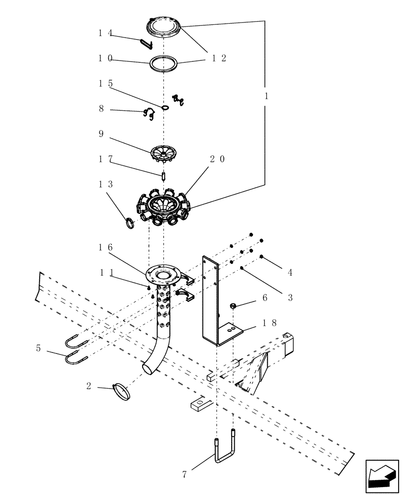 Схема запчастей Case IH ATX400 - (8.040.1) - EZ FLOW HEADER MOUNTS Related Equipment